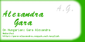 alexandra gara business card